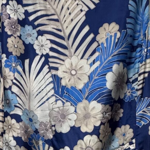 💙 Armani Collezioni Blue Floral Silk Dress | Size 14 | Made in Italy | - Picture 7 of 7